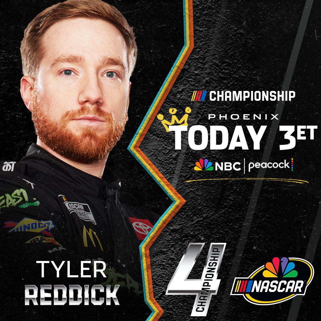 NASCARonUSA's tweet photo. REPOST if Tyler Reddick is your pick to win the NASCAR Cup Series championship today! 🏆 https://t.co/SnBc6MflXp