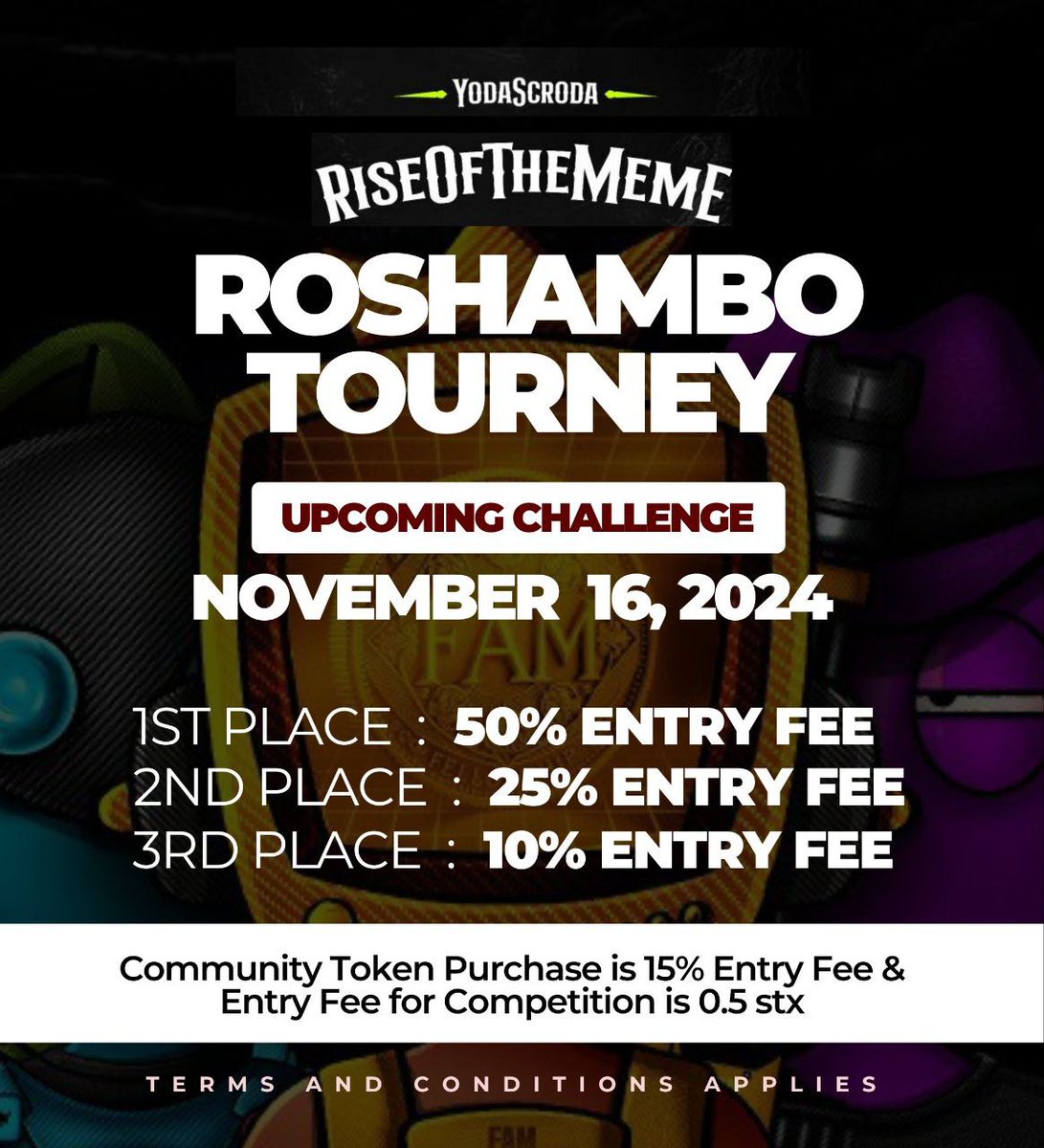 Rossella0011's tweet photo. WEEKLY ROSHAMBO TOURNAMENTS
GET ENROLLED NOW!
$RMFAM To the world,is allbout helping grow the community,join now,buy,hold,and don't sell❌
https://t.co/VSB98vCE2s
join fellowship to enter Battle Arena: Link to join fellowship: type #joingame in fellowship https://t.co/M8AvigMfKn https://t.co/oL5W8Tb8vE