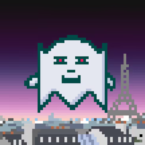 GhostVerseOrg's tweet photo. GM Ghosts!

Mr. Ghost #5709 with red laser eyes and a purple sky backdrop, ready to light up the crypto world. 

Paris vibes, ghostly ambition—let’s conquer today! 👻

#GM #GhostClan #NFTCommunity #CryptoFam #PixelArt #Ghost $GREEN #MultiversX 

https://t.co/GMvAS1zKQ3 https://t.co/JMKUnB5Owa