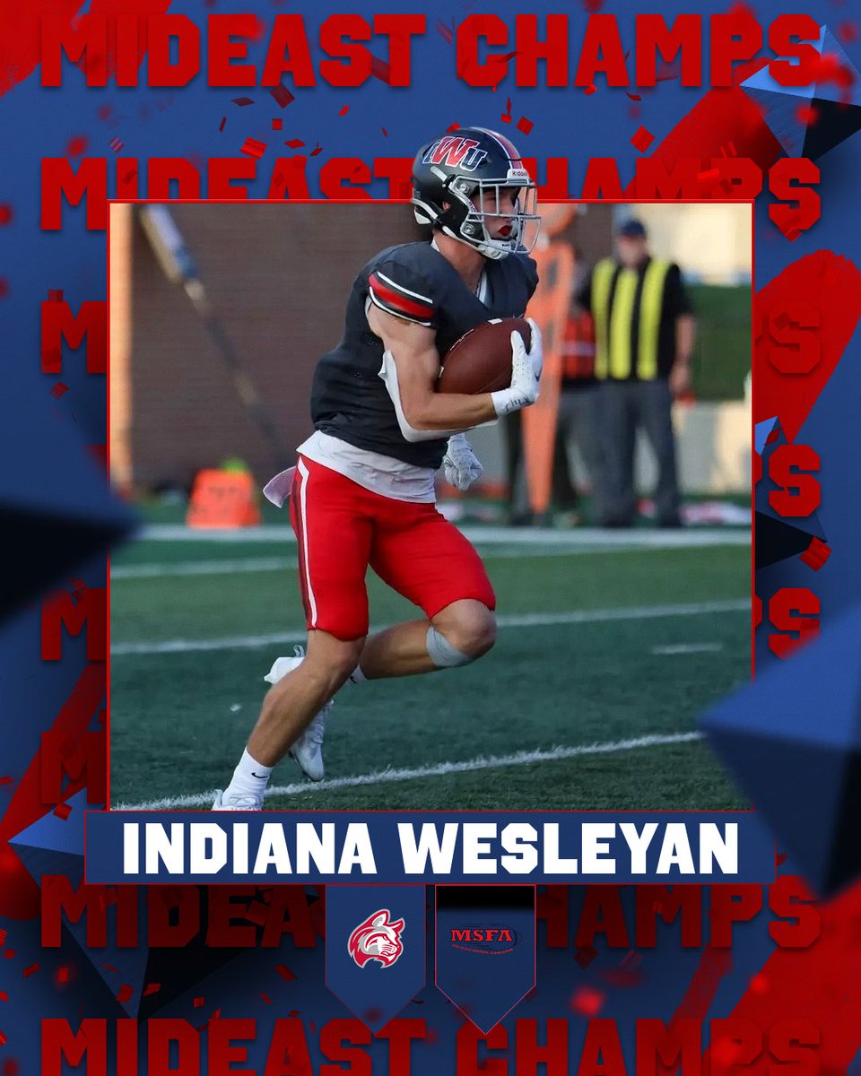 Mid-States Football Association (@midstatesfb) on Twitter photo Congratulations to <a href="/sfcougars/">USF Cougars Athletics</a> & <a href="/IWUWildcats/">Indiana Wesleyan University Wildcats</a> on clinching a share of the Midwest & Mideast League titles today!
It's the third straight and third all-time for the Wildcats, while the Cougars claim their record-extending 14th MSFA title, and their 1st ever in the Midwest League. Congratulations to <a href="/sfcougars/">USF Cougars Athletics</a> & <a href="/IWUWildcats/">Indiana Wesleyan University Wildcats</a> on clinching a share of the Midwest & Mideast League titles today!
It's the third straight and third all-time for the Wildcats, while the Cougars claim their record-extending 14th MSFA title, and their 1st ever in the Midwest League.