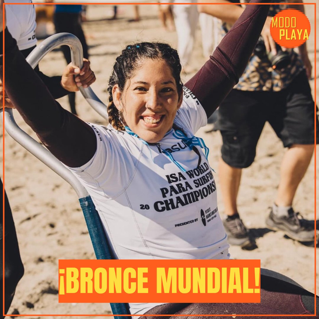 modoplayaok's tweet photo. #SurfAdaptado 🏄♀ - Para Surfing Championship 🇺🇸
Georgina Melatini logró la medalla de bronce🥉 en Prone 2 tras conseguir 8.67 puntos en la final, siendo superada por Jocelyn Neumueller 🇦🇺 y Sarah Almagro 🇪🇸 que obtuvieron 12.67 y 10.7 respectivamente 🌊
📷 @ISAsurfing https://t.co/WnAPXJh3wR