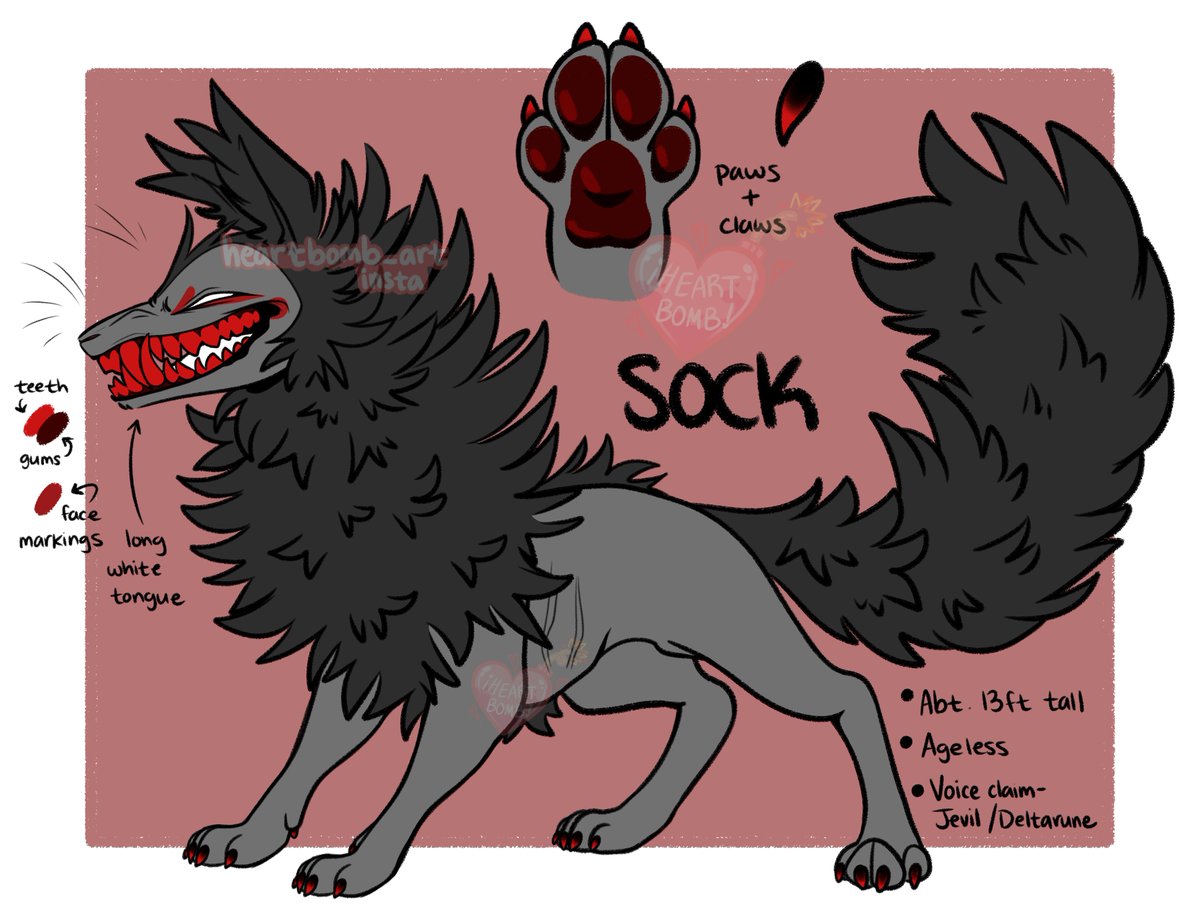 heartbomb_art's tweet image. OC- Sock (little sock puppet fox toy that went wrong)