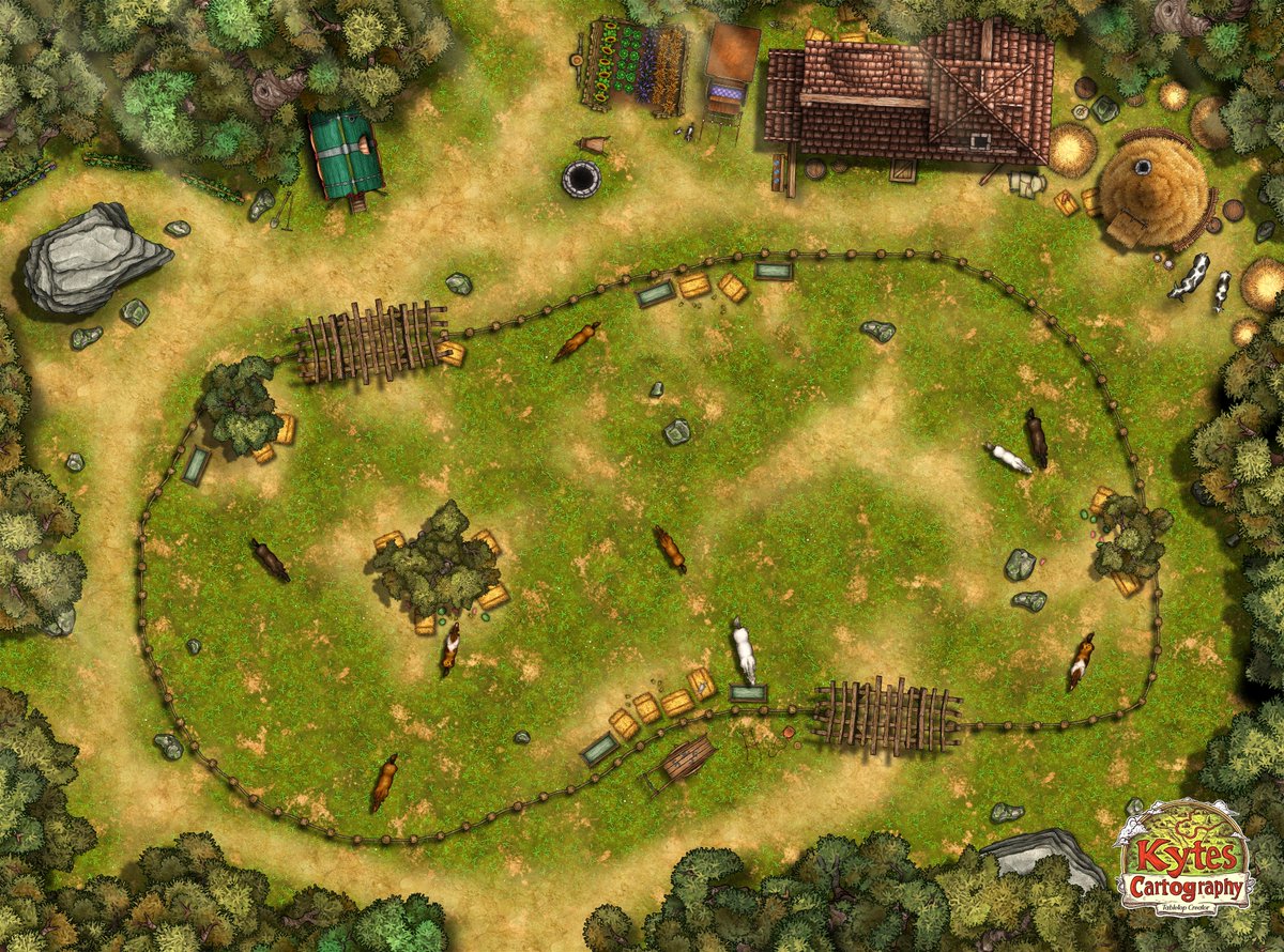 Free version! Lon Lon Ranch from LoZ Ocarina of Time! 

Part 3 of my Video Game Map series!
I hope this one hits you guys in the nostalgic feels!

Check out the HD and other versions over on Patreon! patreon.com/c/user?u=10954…