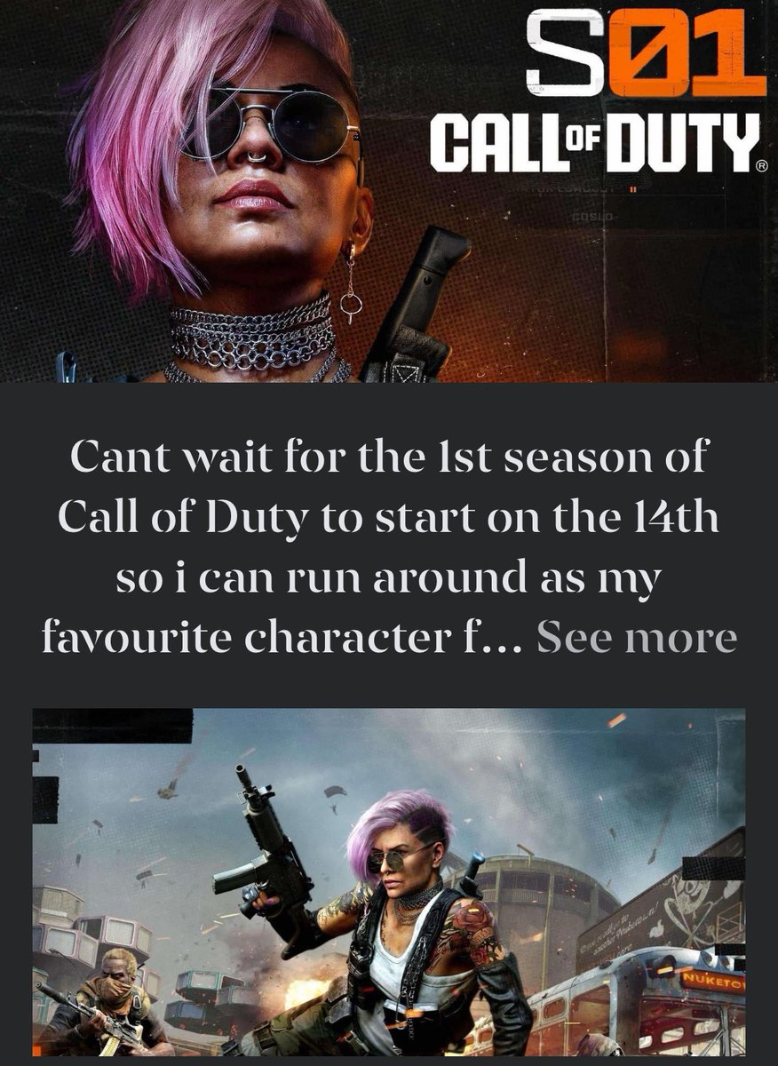Favourite character coming in season one! <a href="/KarenDavid/">KarenDavid</a> <a href="/CallofDuty/">Call of Duty</a> #CallofDuty #gamer #transgamer