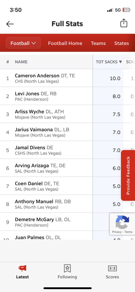 #1 DE in 4a #AGTG <a href="/LVCoachDePriest/">Coach DePriest</a> <a href="/TerrenceIsaac1/">Coach Isaac SR.</a> <a href="/coachhoward22w/">Coach James Howard</a> <a href="/BengalGridiron/">Idaho State Football</a> <a href="/Grambling1901/">Grambling State Univ</a> <a href="/UtahTechFB/">Utah Tech Football</a>