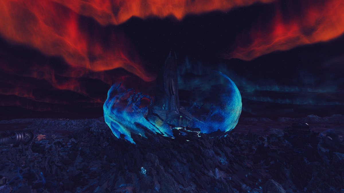 Pictured: The Scaled Citadel, at multiple times of day.