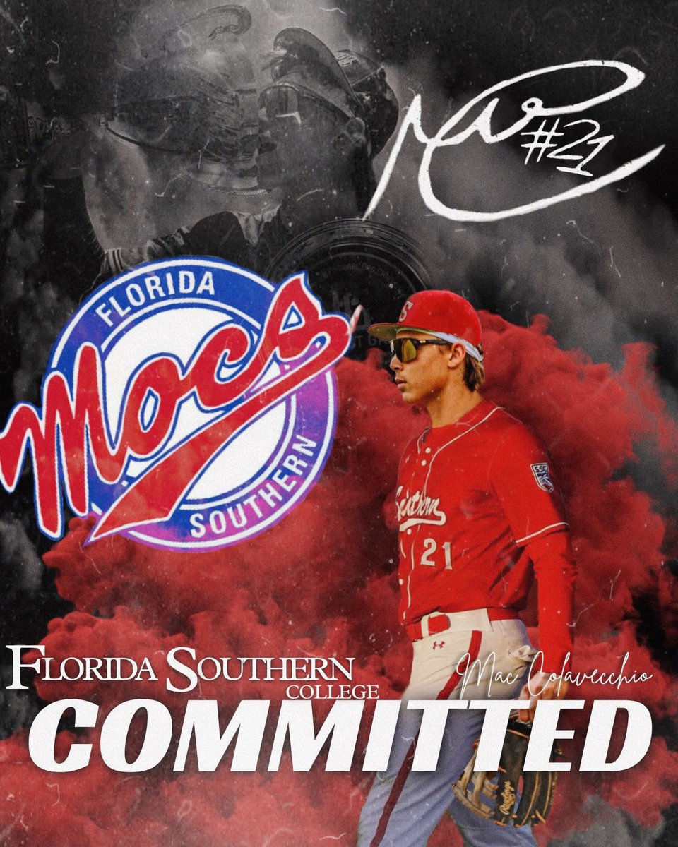 I am excited to announce my commitment to Florida Southern College <a href="/MocsBaseball/">FSC Baseball</a> !    I’m grateful for my family and coaches <a href="/OHS_Titans_BB/">Olympia Titans Varsity Baseball</a> <a href="/LakelandLegends/">Legends Baseball Powered By Under Armour</a> <a href="/SitoBarrels/">Sito Barrels</a> <a href="/RHFitPro/">Randy Hadley</a> who have pushed me to become the player I am today. #commited #gomocs <a href="/baseball1587/">Nick Videll</a>