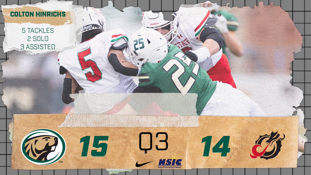 Leading for the final 15!

🦫15
🐉14

#GoBeavers | #BattleAxeRivalry