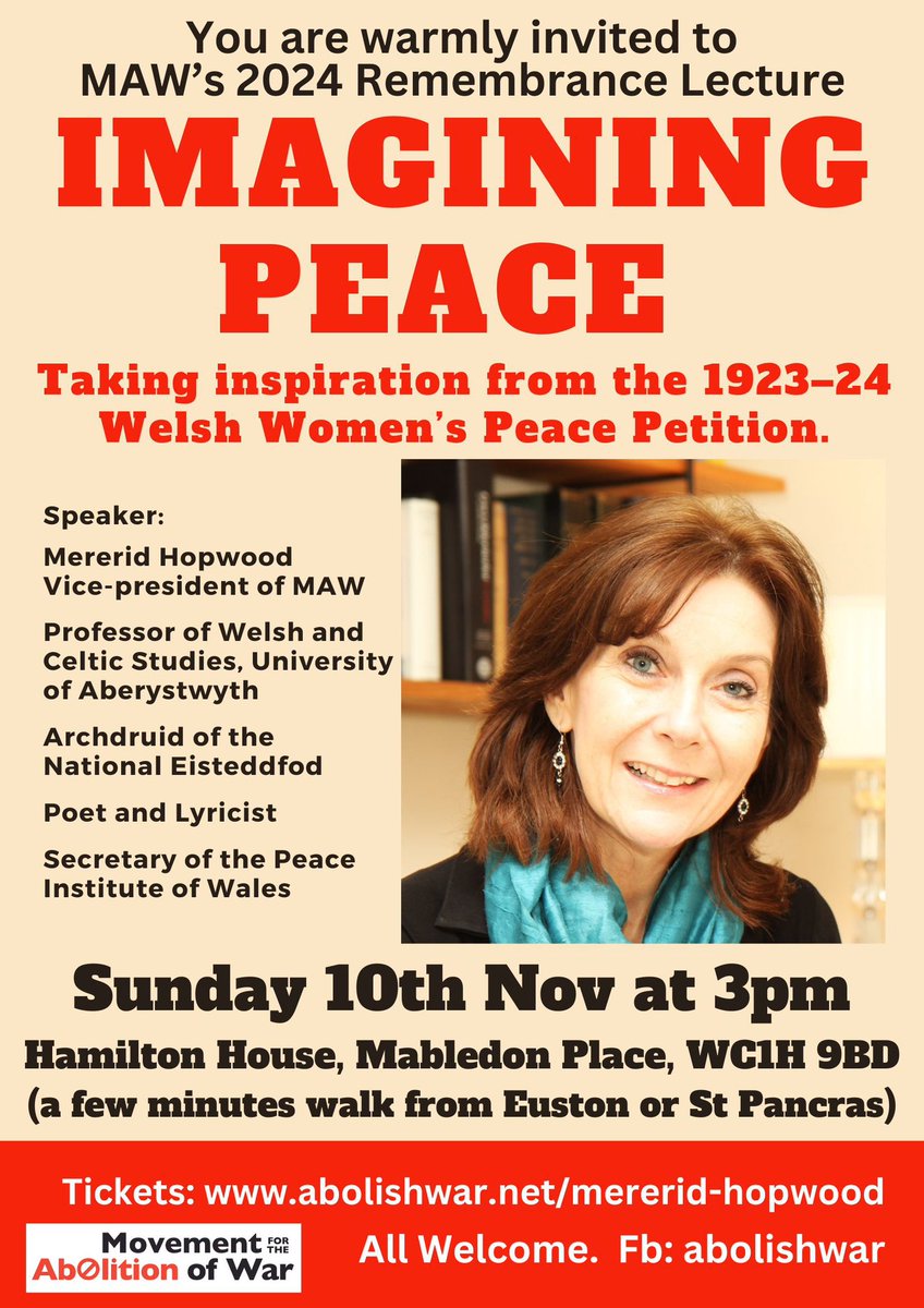 Excited that it’s here at last! Our annual Remembrance Lecture is at 3pm tomorrow in London, a stone’s throw from Tavistock Square, Euston and Kings Cross. All welcome even if you have not registered. Come and be inspired!!