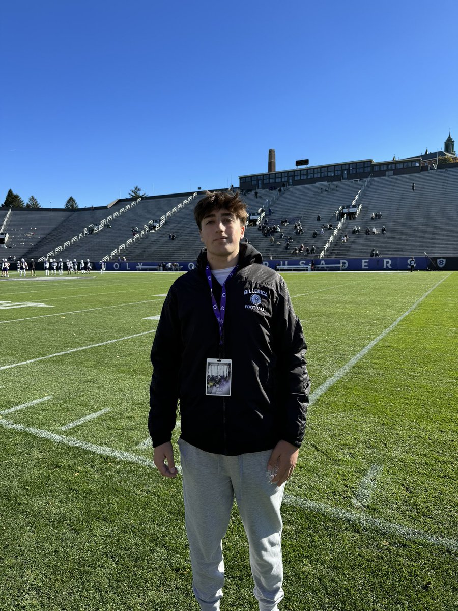 lukemckenna27's tweet image. Thank you @CoachRobbat for the game day invite. @HCrossFB is an amazing campus and game day experience