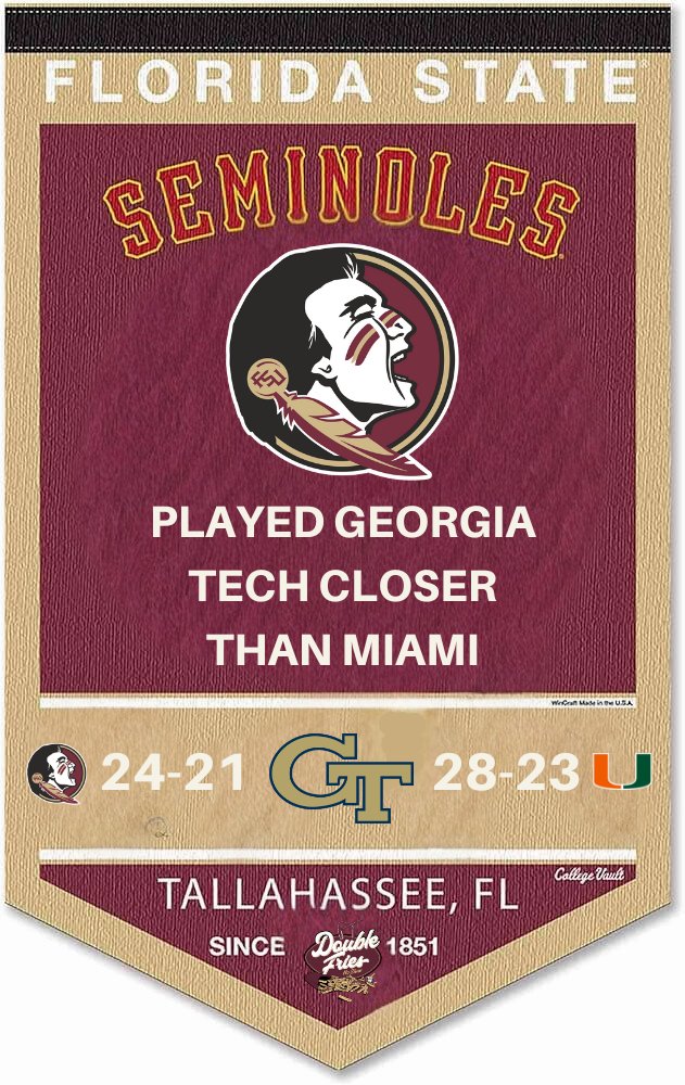 TJ_Pittinger's tweet photo. HANG THE BANNER FLORIDA STATE FANS!!!!!!!!!!!!! https://t.co/WmdlzmK7uO