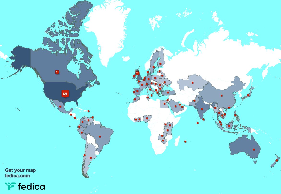 I have 5 new followers from Pakistan, and more last week. See fedica.com/!Mark_Quinn