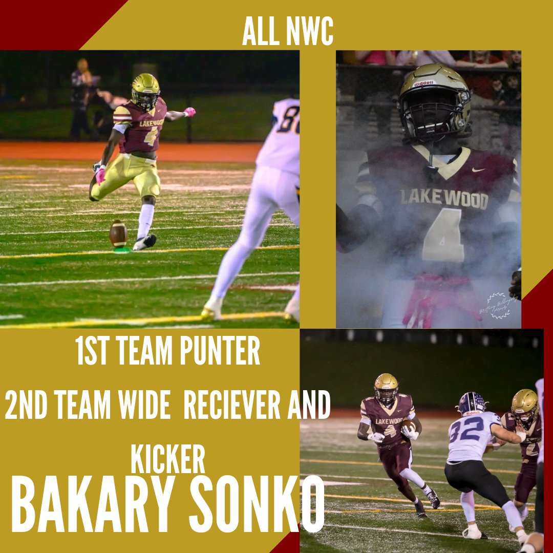 LakewoodCougsFB's tweet photo. We had some COUGS on the All Conference list!
A huge shout out to @JimmyConklin75 for being 1st Team OL and DL.

Bakary Sonko was the 1st team Punter, as well as 2nd team WR and Kicker.

We had 4 honorable mentions as well!
#GOCOUGS https://t.co/XIs0a1Pav5