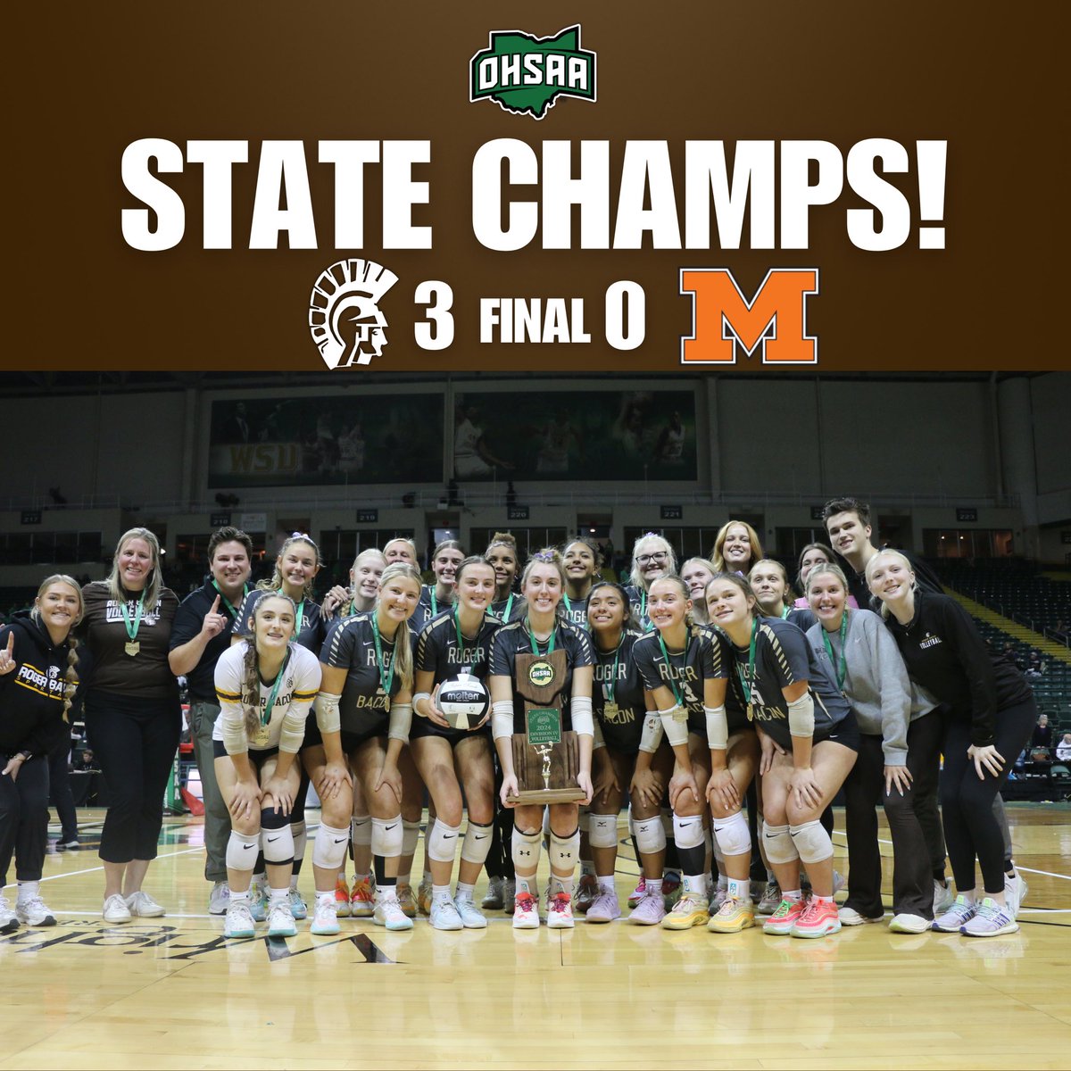 There was never a doubt.

Your 2024 <a href="/OHSAASports/">OHSAA Sports</a> State Champions, The Roger Bacon Spartans. 

#HailSpartans | <a href="/RogerBaconGVB/">Roger Bacon Girls Volleyball</a>