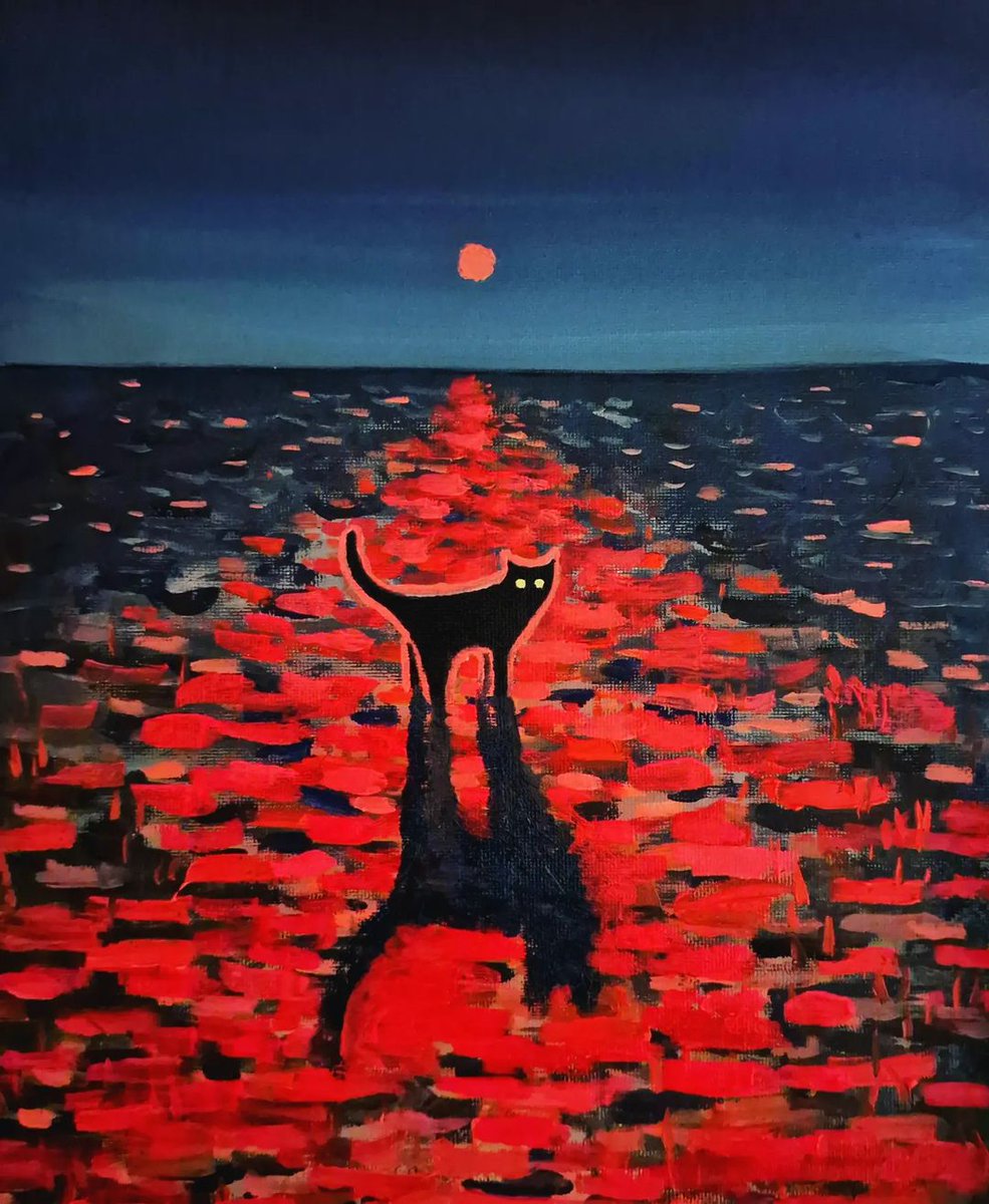 BestOfMeow's tweet photo. Painting by itsallinsideus https://t.co/u411vltylK