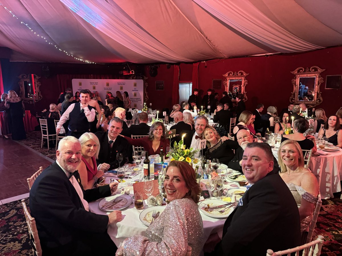 Good time being had by all at table 11 ⁦<a href="/cancercard_/">Cancer Card</a>⁩ #ccball