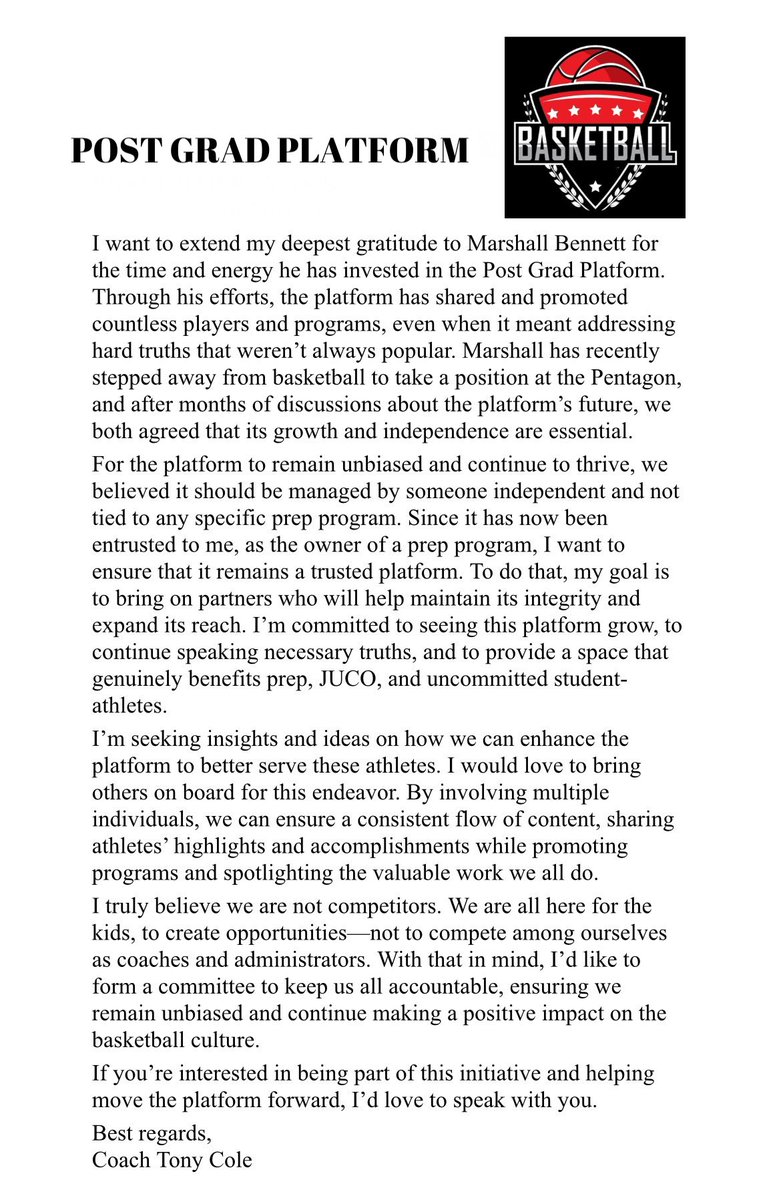Hello Coaches if you have any interest in helping me keep this platform going and want to be a part of the process to keep promoting programs and the kids please let’s connect ASAP. I’m looking for insight and partners so we all can benefit from the platform for our kids.