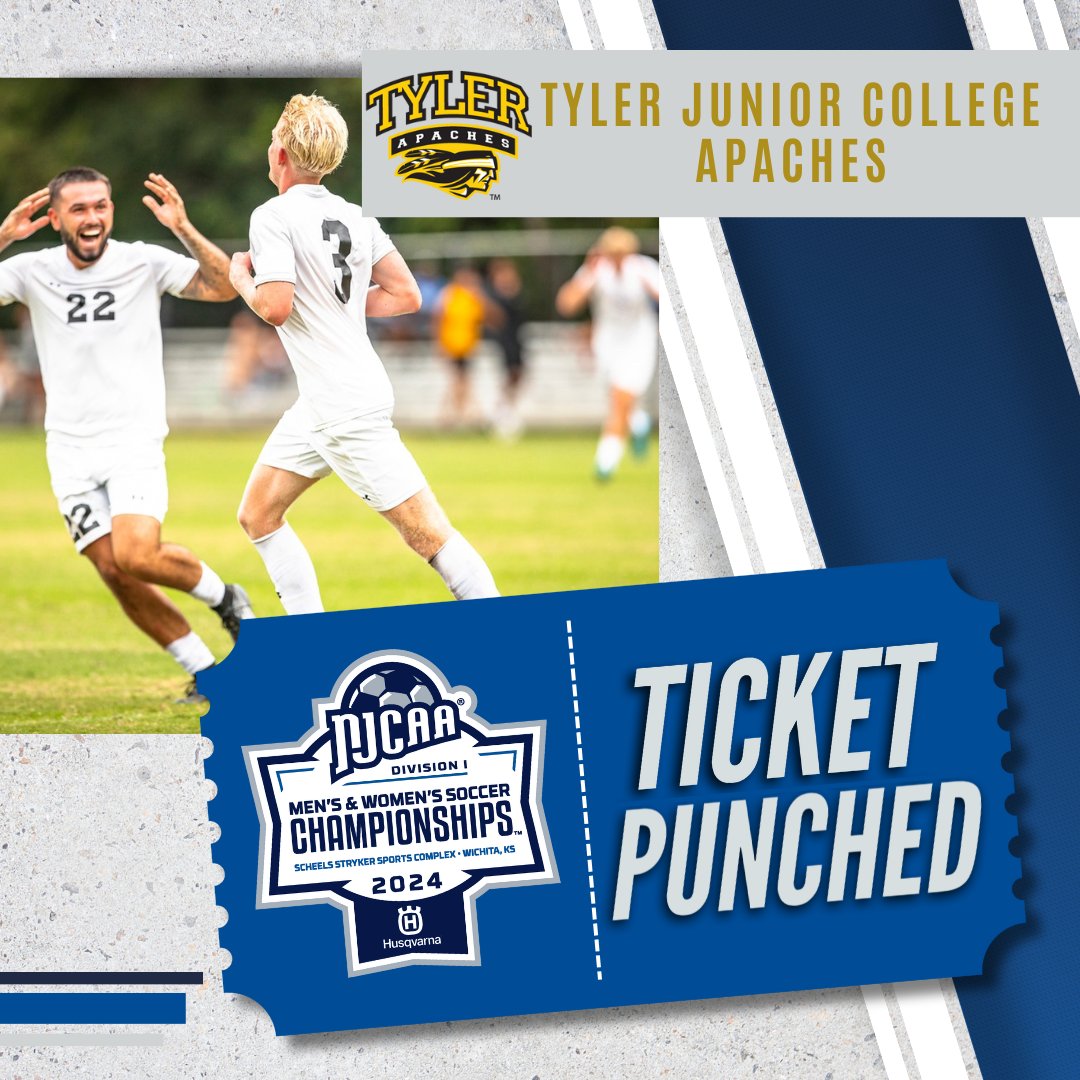 🎟️👊 to Wichita, KS!

Tyler Junior College wins the Gulf Coast District and is headed to the #NJCAASoccer DI Men's Championship!

njcaa.org/sports/msoc/20…