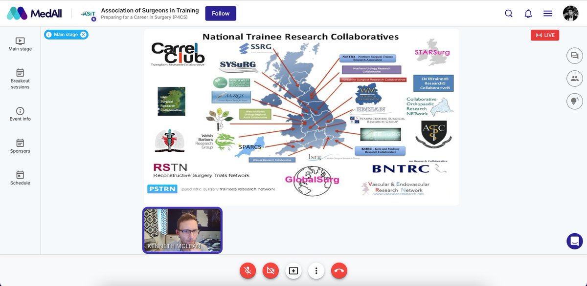 ASiTofficial's tweet photo. Exploring pathways into #AcademicSurgery with @kennethmclean92 x @ASiTofficial at the #P4CS
Preparing for a Career in Surgery event!
Fantastic insights on getting involved in trainee-led research and collaborative projects across the UK. https://t.co/papmZAaNv4
