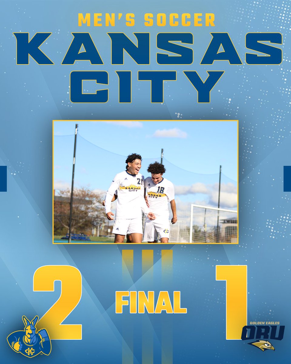 KCRoosMSoccer's tweet photo. FINAL | 𝘾𝙃𝘼𝙈𝙋𝙄𝙊𝙉𝙎𝙃𝙄𝙋 𝘽𝙊𝙐𝙉𝘿.
The Roos take down the Golden Eagles and will play for a @TheSummitLeague title next week 🔥🔥
#ROOUP | #DeclareKC https://t.co/igfZezwbSc