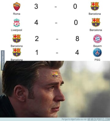 Adrin528474631's tweet photo. @Chomo24008 @FredyTorrez11 @raantofutbol @Mario___RM Bro recuerdas cuando Messi estaba en el barca y perdieron 8- 2 con el Bayern. https://t.co/LkWjlm60oL