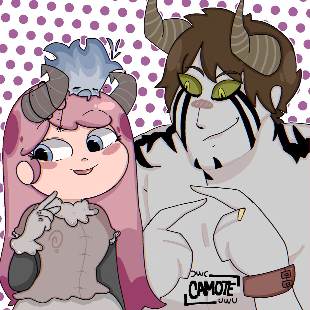 CamoteCamotin's tweet photo. Reviví de la tumba...🧟!! 🍁No se crean tal vez muera nuevamente como siempre pero aquí un dibujito de mi OC y OC de un amigo que no recuerdo su name en twitter🍁 🌷(trate de imitar el estilo de Star vs las fuerzas del mal)🌷
#ibisPaintX #dibujodigital #Bolivia https://t.co/msqcjwZIb6