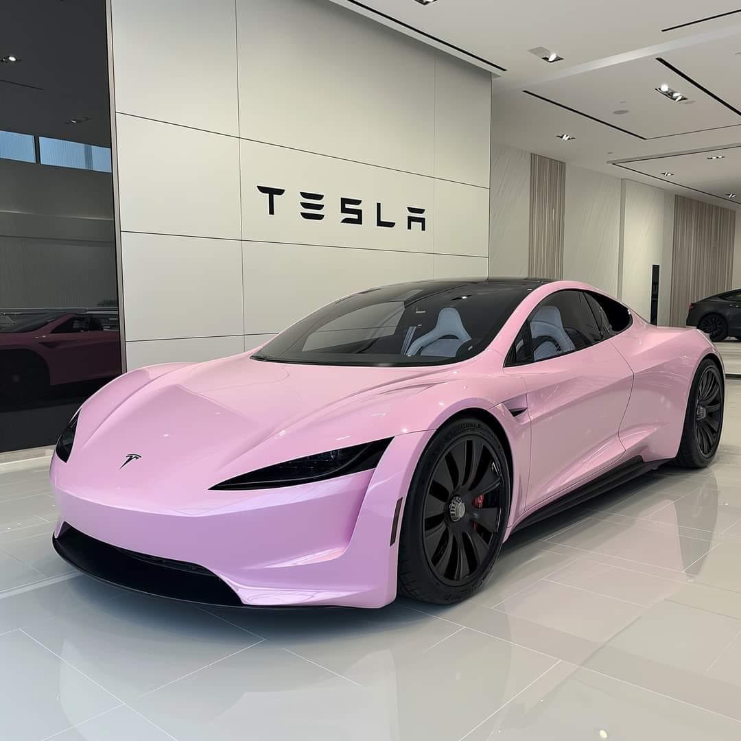Fonsvanmeeuwen1's tweet photo. My girlfriend want this under the Christmas three, wheee can I find a three big enough #tesla #Christmas #x-masthee #pink #pinktesla @elonmusk https://t.co/zrtVhXomqJ