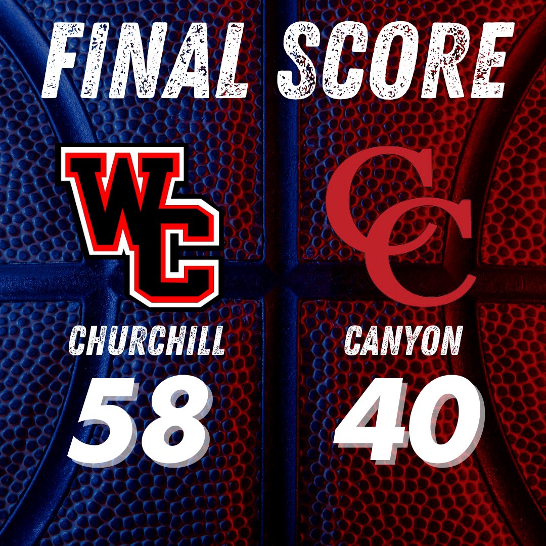 Final Score

Churchill 58
Canyon 40

# Together