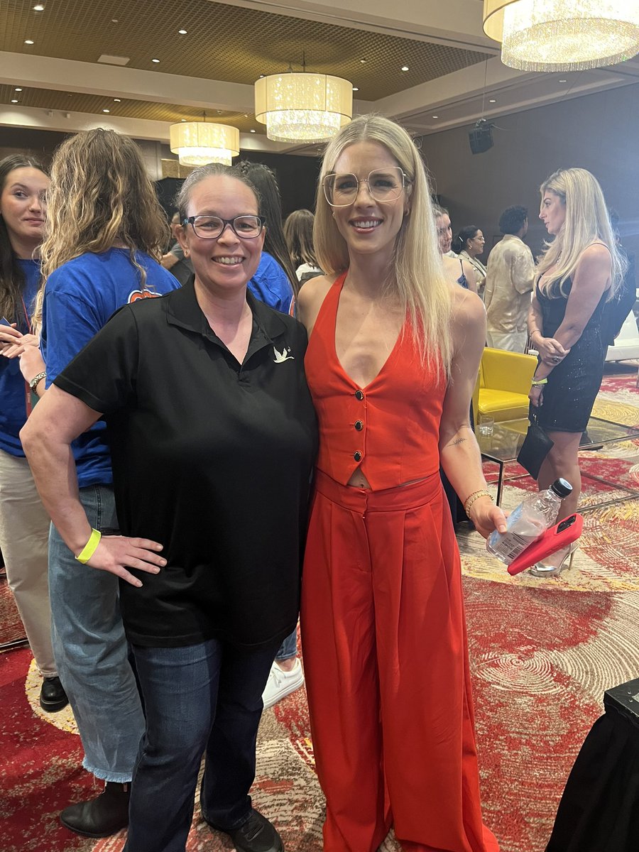 Got to see one of my all time favs last night at a sold out showing of her new movie Queen of The Ring! Such a great film!  So much love! #EmilyBett