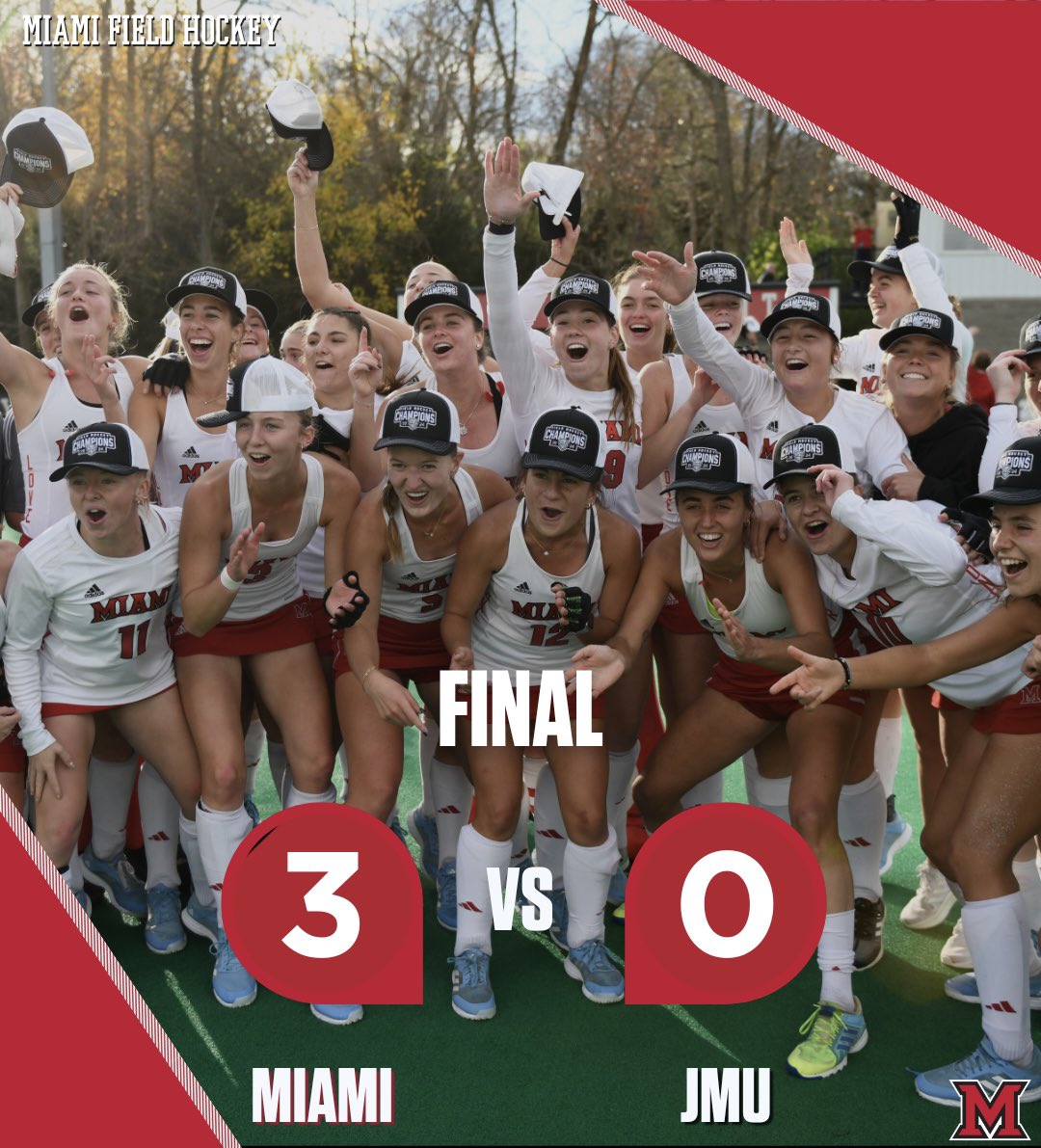 MiamiOH_FH's tweet image. 🏆𝐈𝐓 𝐍𝐄𝐕𝐄𝐑 𝐆𝐄𝐓𝐒 𝐎𝐋𝐃!🏆

MAC TOURNAMENT CHAMPIONS, 7 years in a row! So proud of this program! 

#RiseUpRedHawks | #MiamiFieldHockey @miamiuniversity @MACSports @MiamiRedHawks