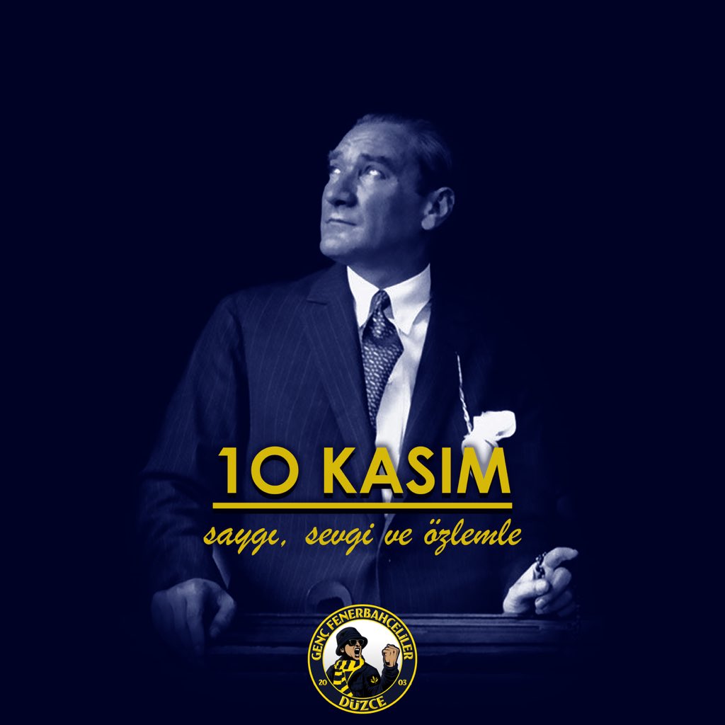 Başkomutanımız Gazi Mustafa Kemal Atatürk’ü, aramızdan ayrılışının 86. yıl dönümünde özlem, sevgi ve büyük bir minnetle anıyoruz.

#GençFenerbahçeliler #gfb81 #10Kasim