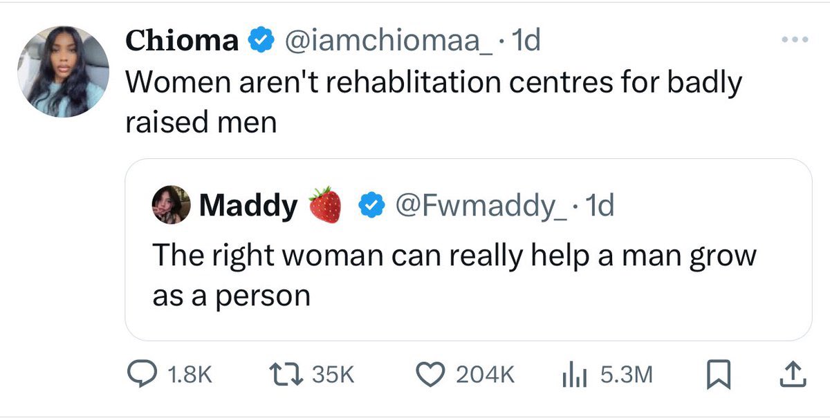 Hamsterpilled_'s tweet photo. And men are not a replacement for the father you never had https://t.co/o6BPrmwVWu