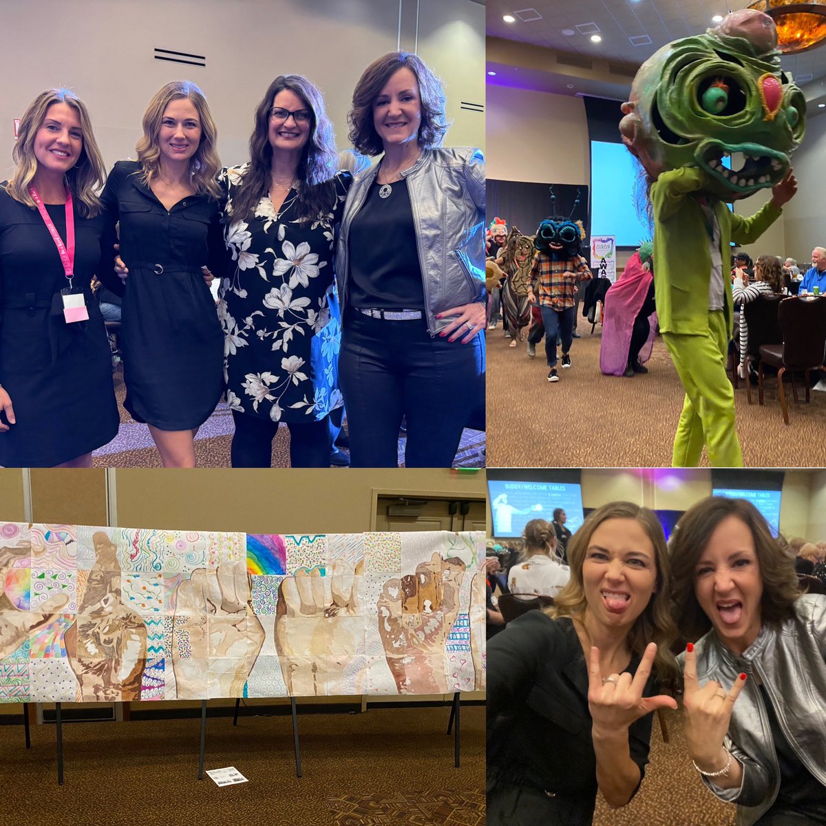 ArtWithMrsSmith's tweet photo. What a great experience we’ve had the past couple of days at OAEA convention! I’m so appreciative of the opportunity to attend, the insight from workshops that we can bring back to school, and for @MrsAmbrus for leading the way in our presentation! https://t.co/kvewsBJECX