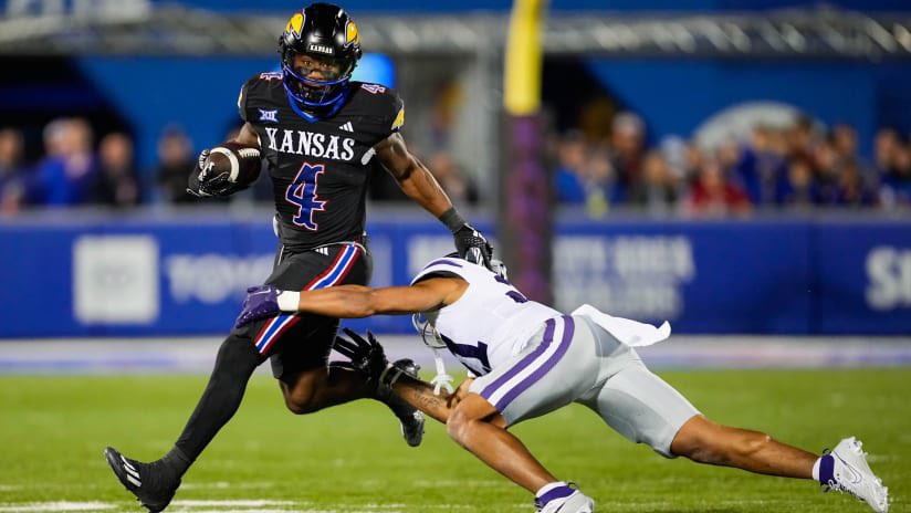 shadesofbleu's tweet photo. Devin Neal is having himself a game today! He became the KU all-time leading rusher and also set the record for KU’s most rushing touchdowns.

Thank you Devin for being a Jayhawk! #RockChalk https://t.co/ZpLVJCxVqd