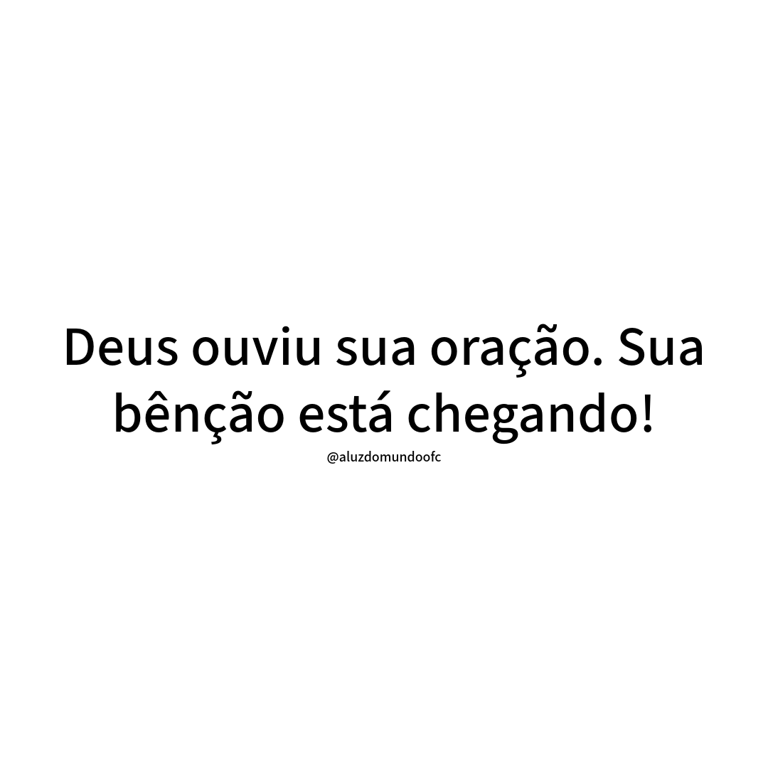 Você crê? Digite: AMÉM!