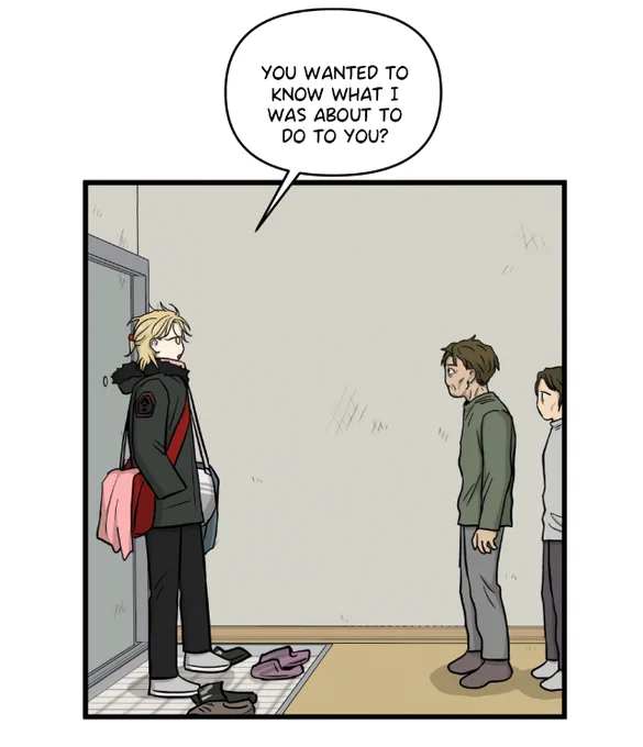 i think he was able to defeat the fear his father held over him... it might not be obvious at first, but he grew a lot since meeting haejoon and the rest. i feel bad for his mother, but im happy for him 