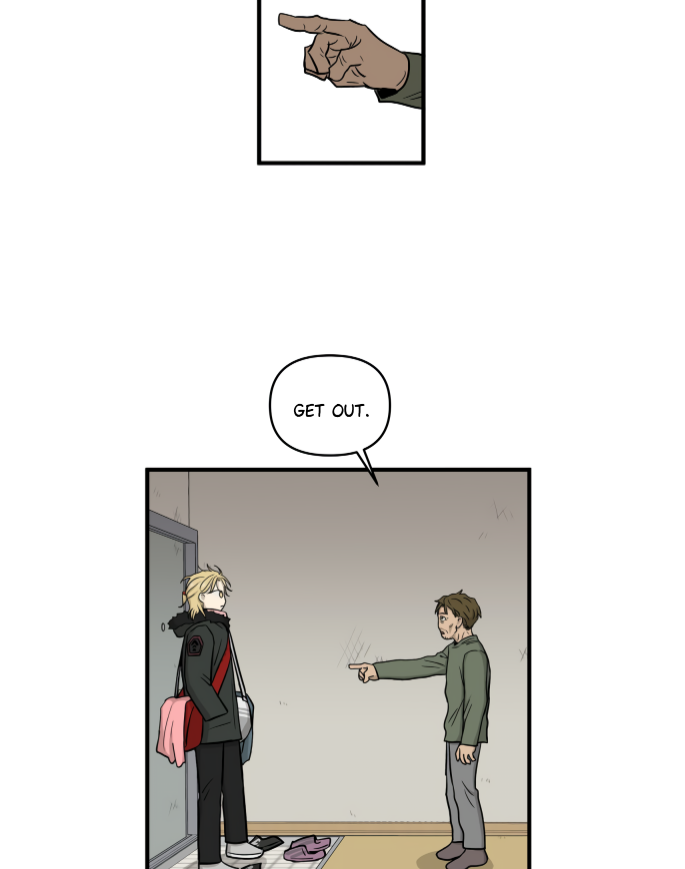 i think he was able to defeat the fear his father held over him... it might not be obvious at first, but he grew a lot since meeting haejoon and the rest. i feel bad for his mother, but im happy for him