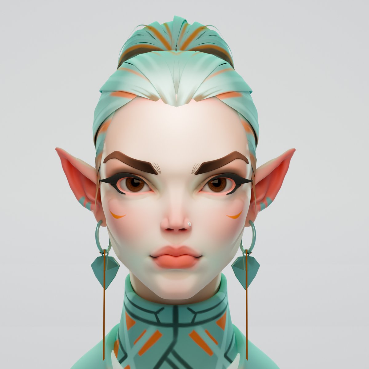 Pav_valseca's tweet photo. Practice.

#b3d #blender3D #artwok #characterdesign #sculpting #modeling3D #Practice #head #3dsketch https://t.co/7HDGAWpTQQ