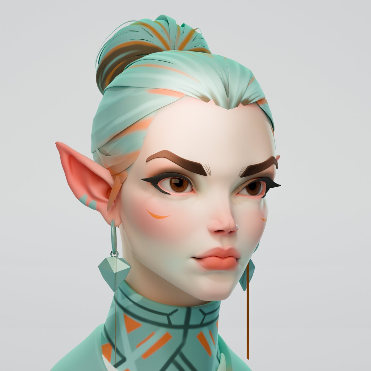Pav_valseca's tweet photo. Practice.

#b3d #blender3D #artwok #characterdesign #sculpting #modeling3D #Practice #head #3dsketch https://t.co/7HDGAWpTQQ