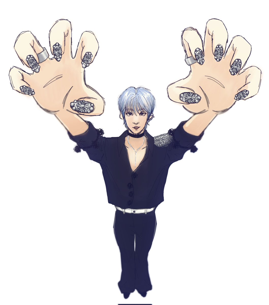 jaemiart's tweet photo. tell him his nails r cute https://t.co/xqlLV33boX