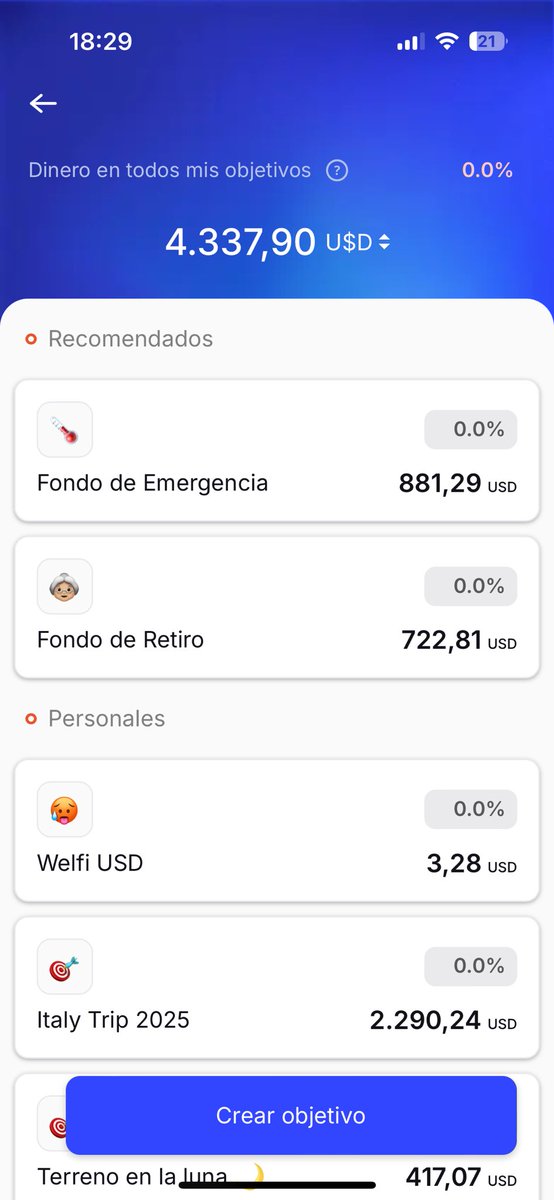 tomasametlla's tweet image. Una de las cosas que más me gustan de la nueva App de Welfi es poder tener cada inversión separadita tipo canastita donde puedo ver exactamente cómo está armada mi cartera y cómo se fue moviendo en el tiempo.
