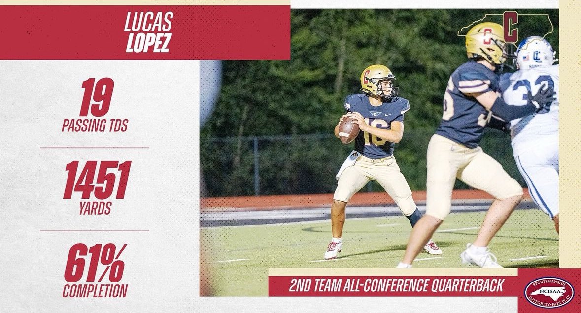 Grateful to be named all conference freshman year in just 4 varsity starts!!!