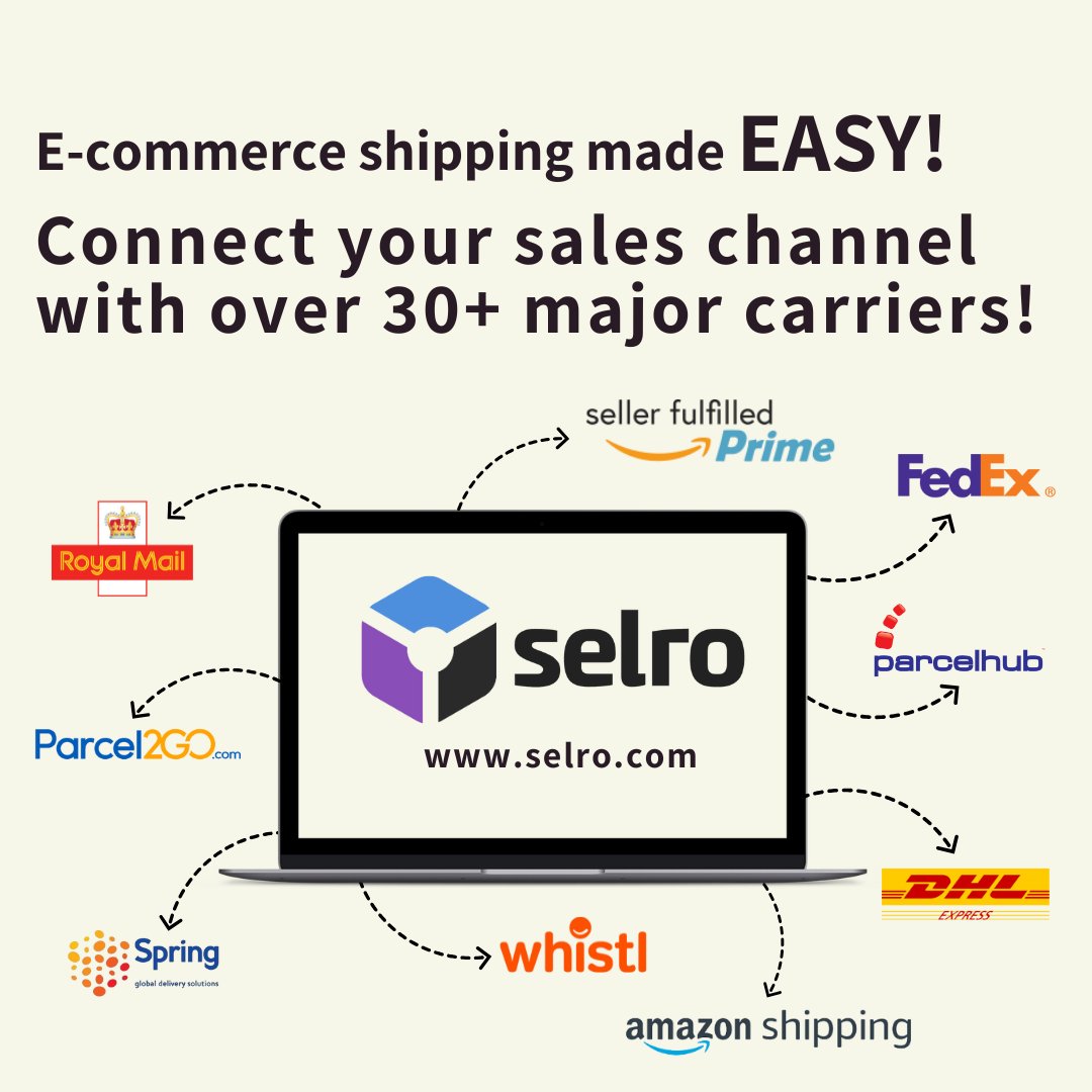 #Selro's seamless shipping integrations help you manage all your orders in one place and connect directly with top carriers like UPS, FedEx, DHL, and more. Check out Selro at selro.com and get your 14-day free trial today!