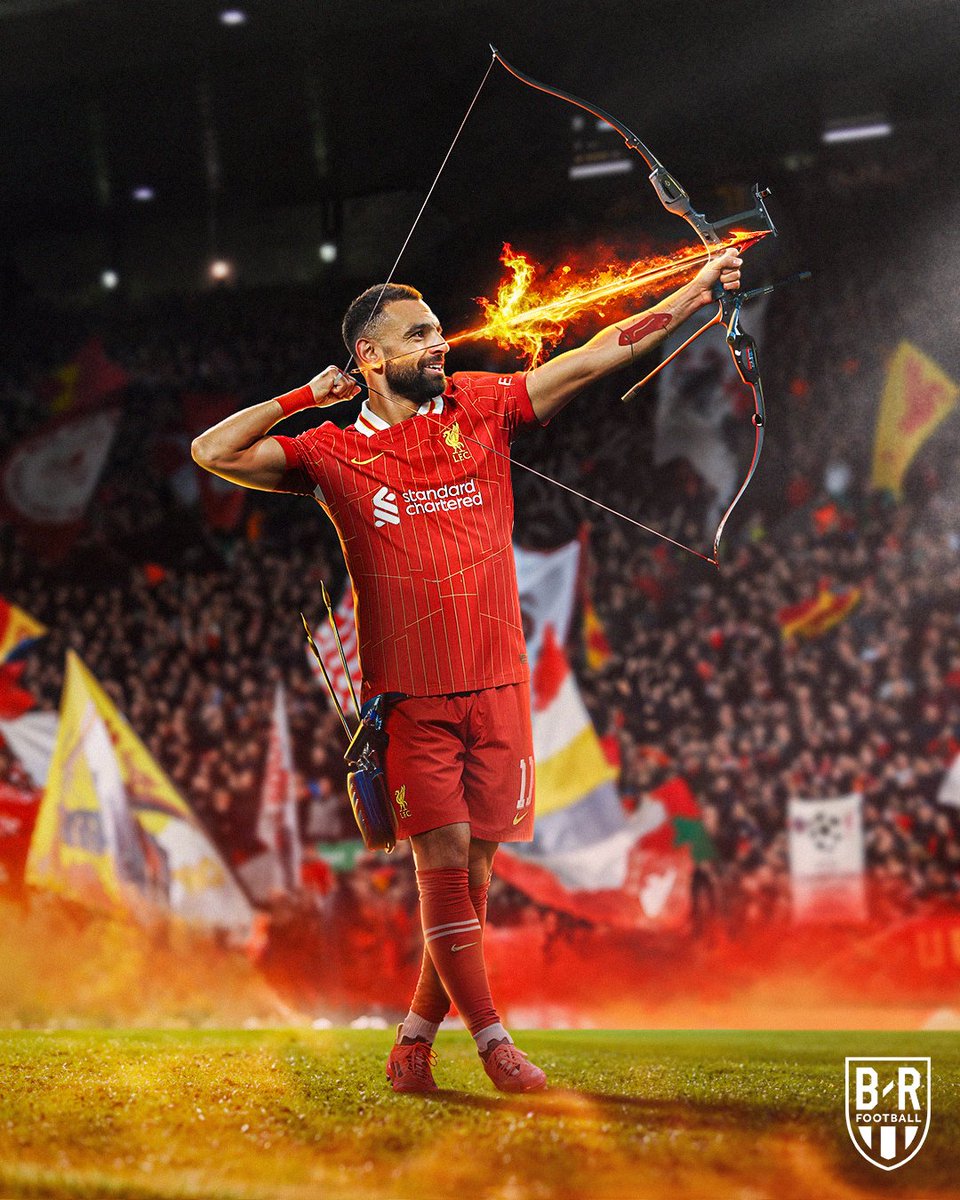 brfootball's tweet photo. ▪️ 8 goals 
▪️ 6 assists 

No player has been involved in more Premier League goals than Mo Salah 🎯 https://t.co/2NDahGefNL