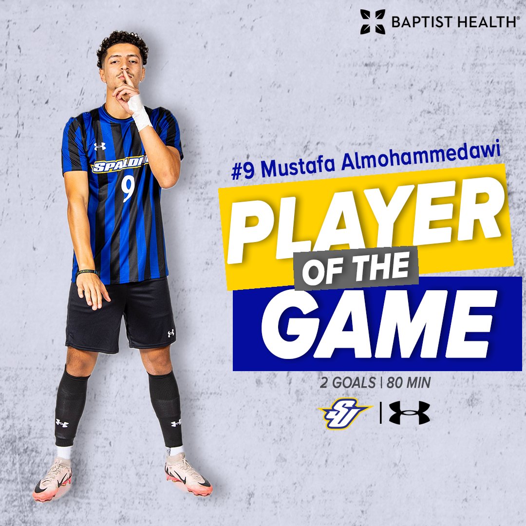 MSOC | FIRST SLIAC TITLE IN PROGRAM HISTORY!

Mustafa Almohammedawi is today's Player of the Game! Mustafa tallied the brace for SU to make Spalding SLIAC Champions!

#SU502 | #OneSpalding