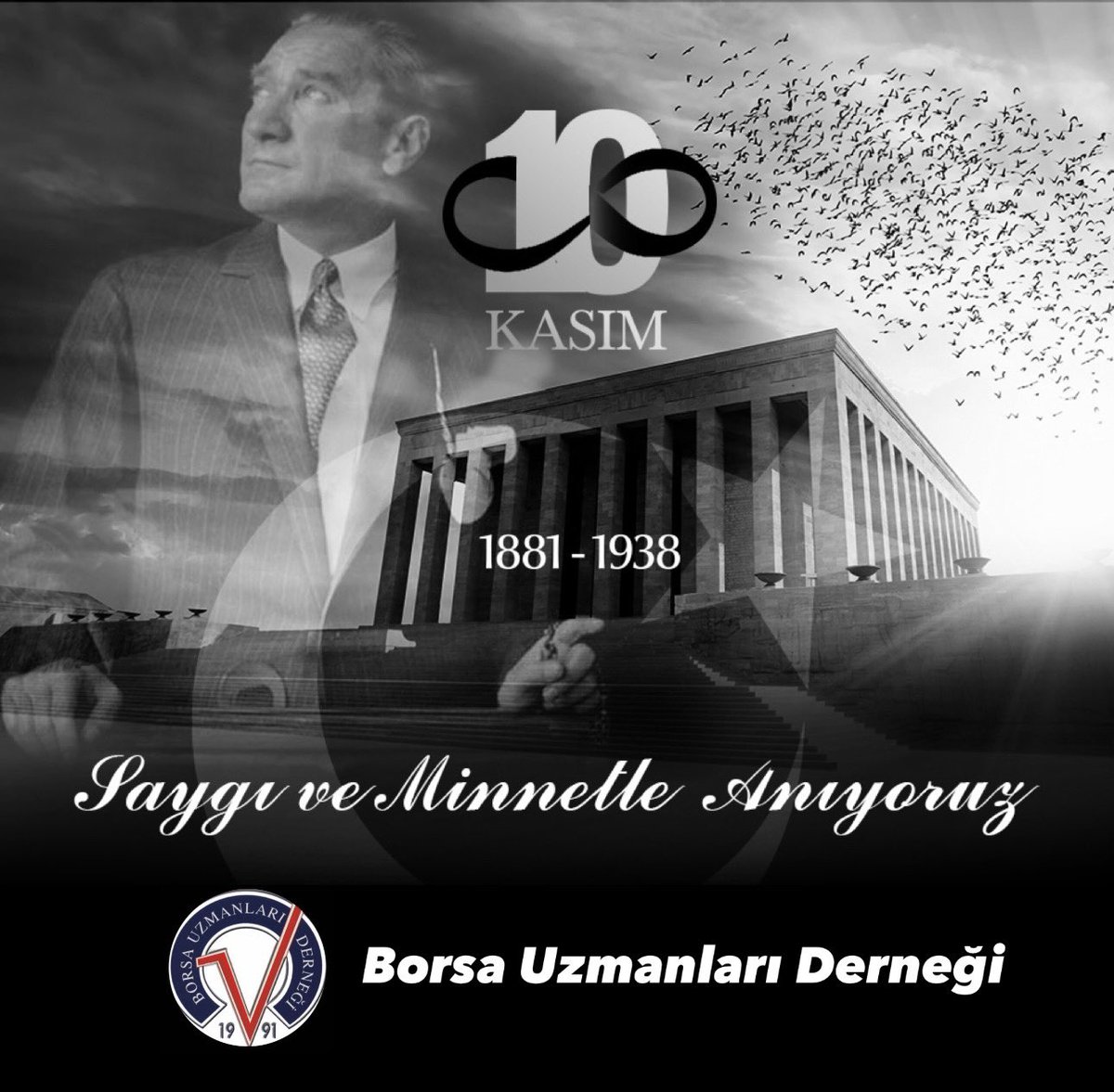Cumhuriyetimizin kurucusu, Gazi Mustafa Kemal Atatürk'ü Saygı, Özlem ve Minnetle anıyoruz …
