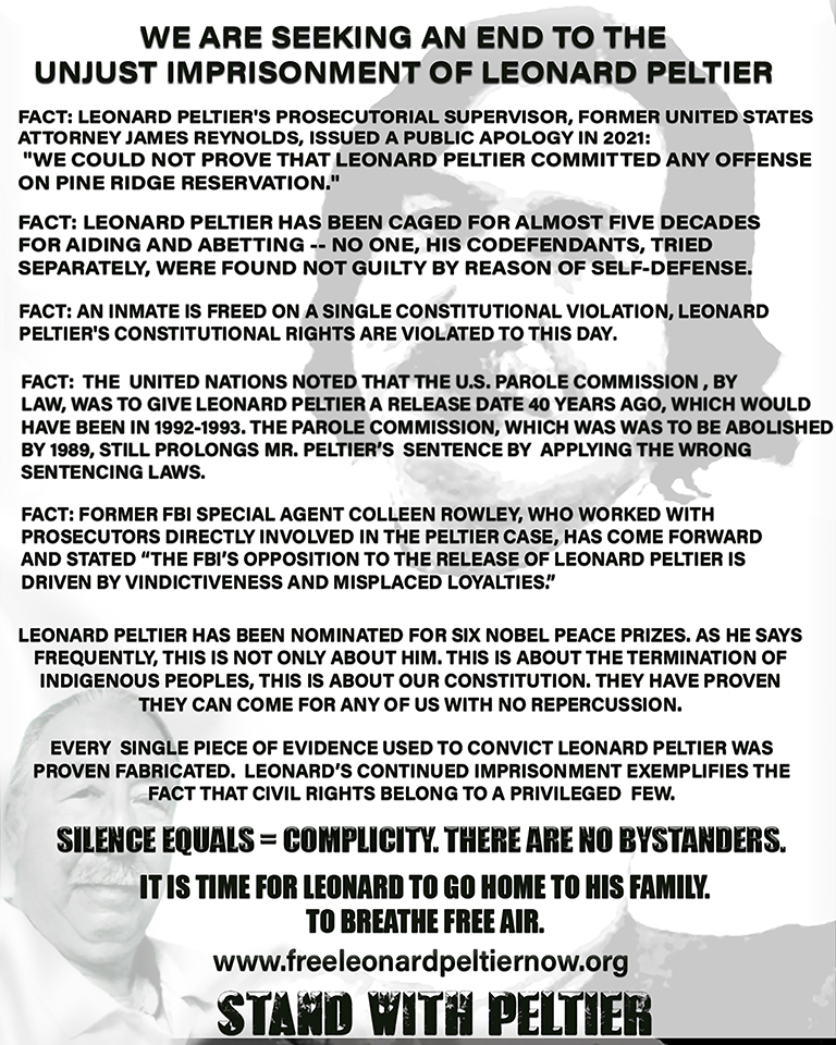 TELL PEOPLE ABOUT LEONARD PELTIER. Community bulletin board. College bulletin board. You will figure out where to put it.
Downloadable Flier: leonardpeltiermatters.com/Peltier_flier.…
#FreeLeonardPeltier