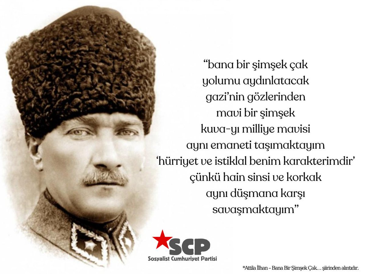 Bedenen aramızdan ayrılışının 86. yılında, Gazi Mustafa Kemal Atatürk'ü mücadelemizin devrimci özüyle anıyoruz. 

"Hain sinsi ve korkak aynı düşmana karşı" savaşmaya devam ediyoruz. 
Emperyalizm yıllardır içerideki iktidar sahipleri ile çıkarlarını birleştirmekte, yurdumuzu talan