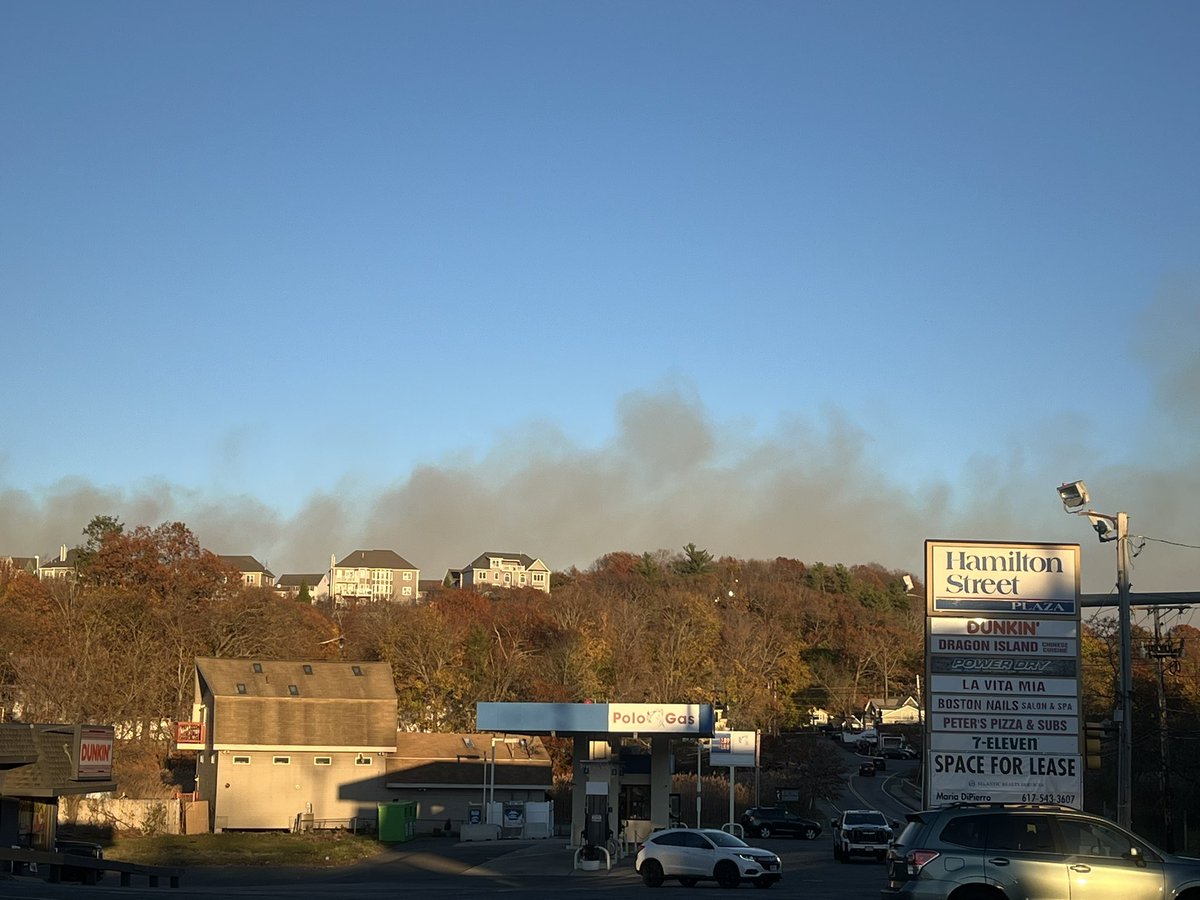 You can see the smoke from the north shore brush fires in the distance…