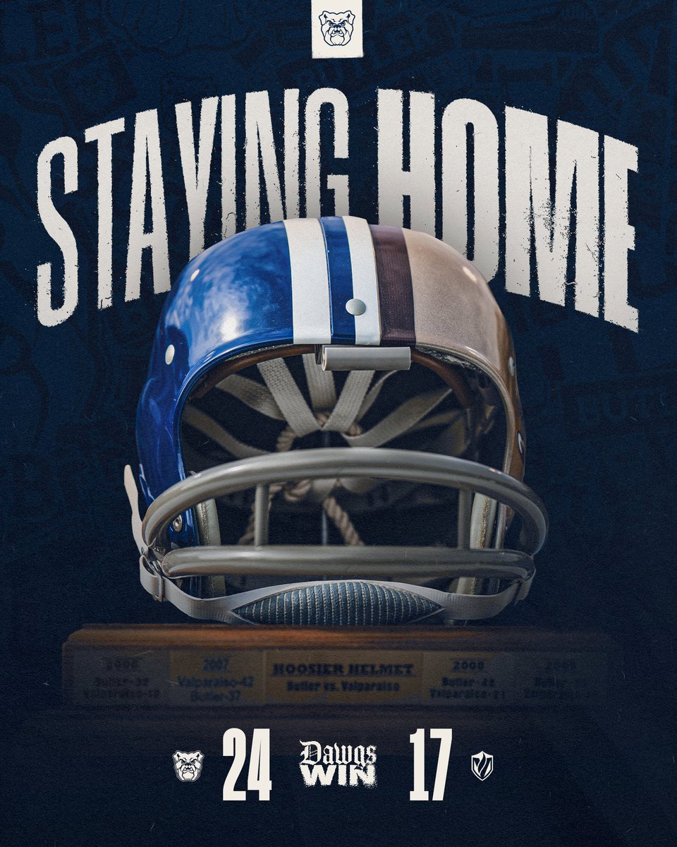The Hoosier Helmet is STAYING HOME!

DAWGS WIN!!